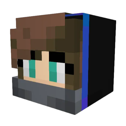 the_Gabster_ Minecraft avatar head, 3D render