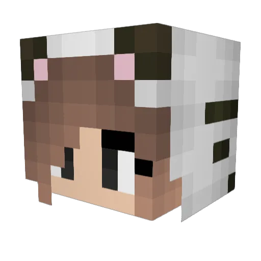 the_Gambi Minecraft avatar head, 3D render