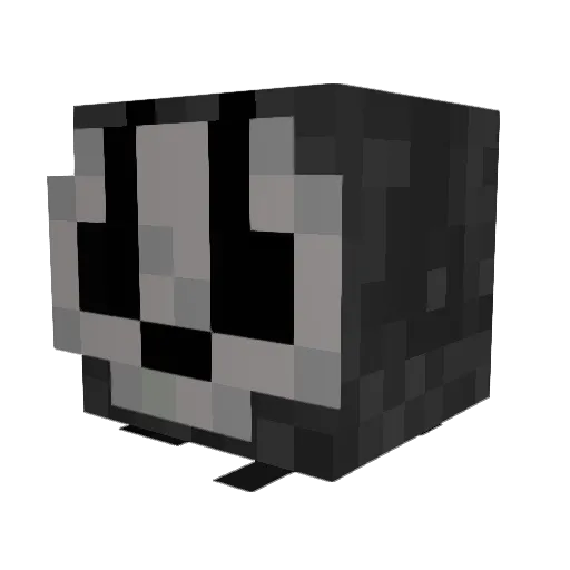 the_Inviz Minecraft avatar head, 3D render
