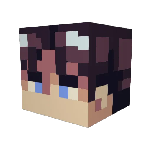 the_MVX Minecraft avatar head, 3D render