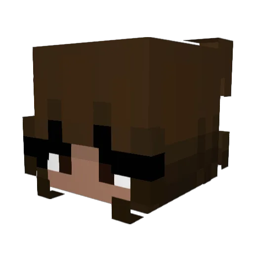 the_OliveOil Minecraft avatar head, 3D render
