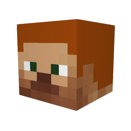the_R3dshift Minecraft avatar head, 3D render