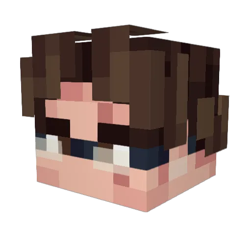 the_Supoch Minecraft avatar head, 3D render