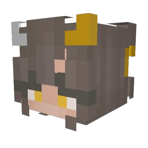 the_abe_ Minecraft avatar head, 3D render