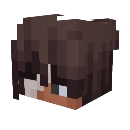 the_attero Minecraft avatar head, 3D render