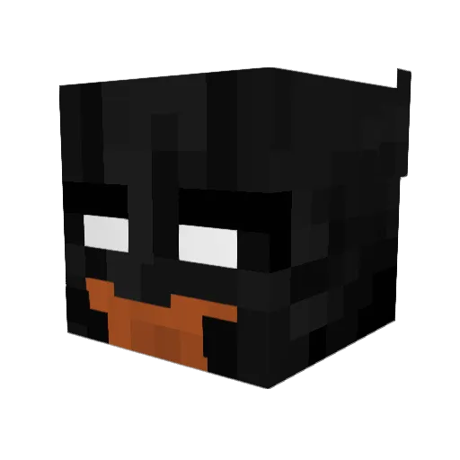 the_berry Minecraft avatar head, 3D render