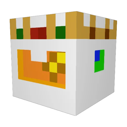 the_bigames Minecraft avatar head, 3D render