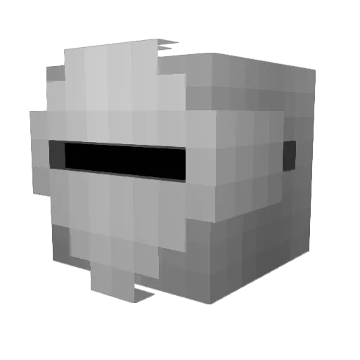 the_blockmaster_ Minecraft avatar head, 3D render
