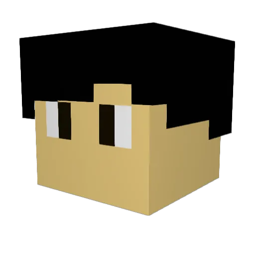 the_boi12 Minecraft avatar head, 3D render