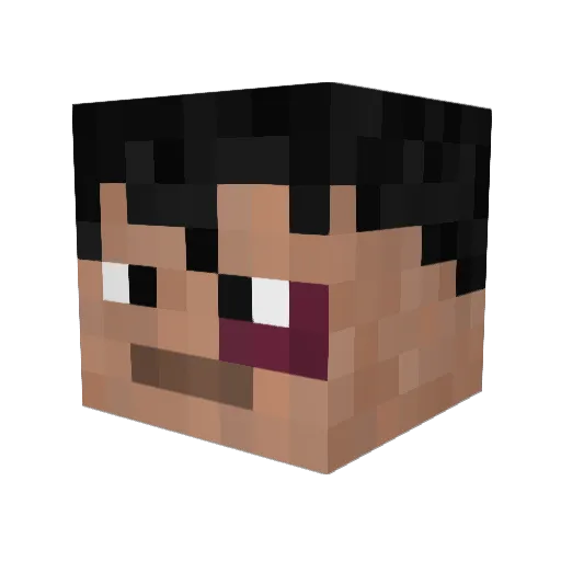 the_boxer_ Minecraft avatar head, 3D render