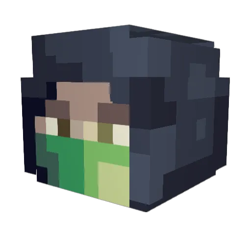 the_burger54322 Minecraft avatar head, 3D render