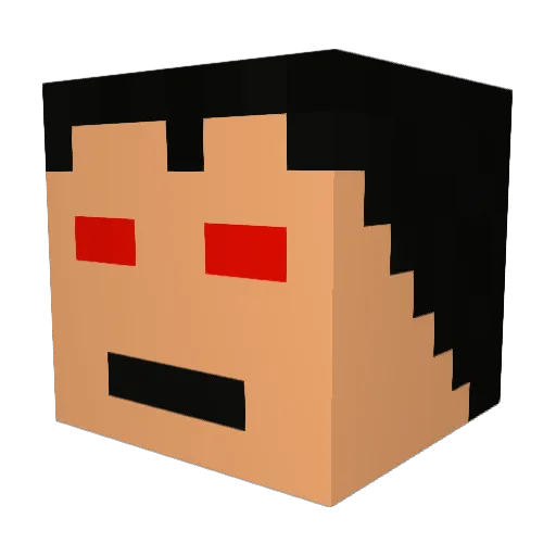 the_cooler_man Minecraft avatar head, 3D render