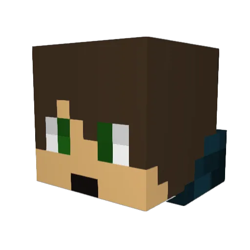 the_creator_97 Minecraft avatar head, 3D render