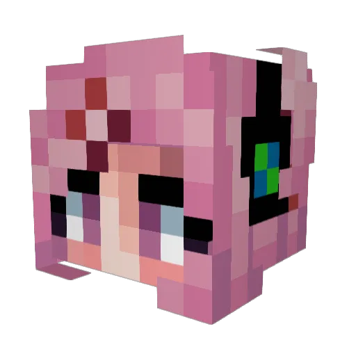 the_dancer_ Minecraft avatar head, 3D render