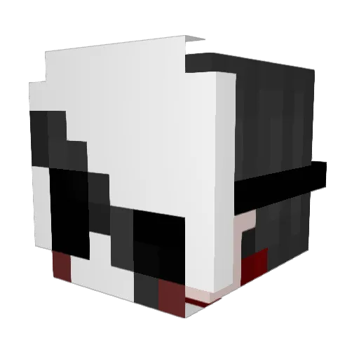 the_darkness2 Minecraft avatar head, 3D render