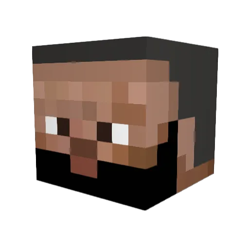 the_disposable Minecraft avatar head, 3D render