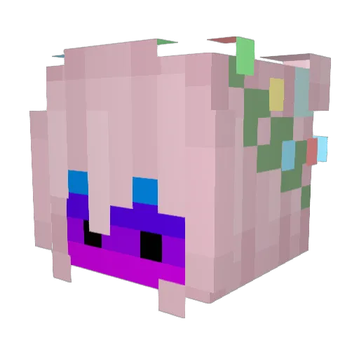 the_duha Minecraft avatar head, 3D render