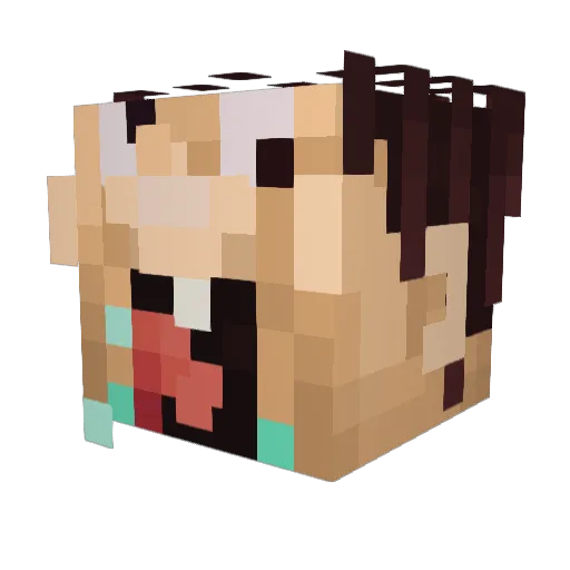 the_ed14 Minecraft avatar head, 3D render