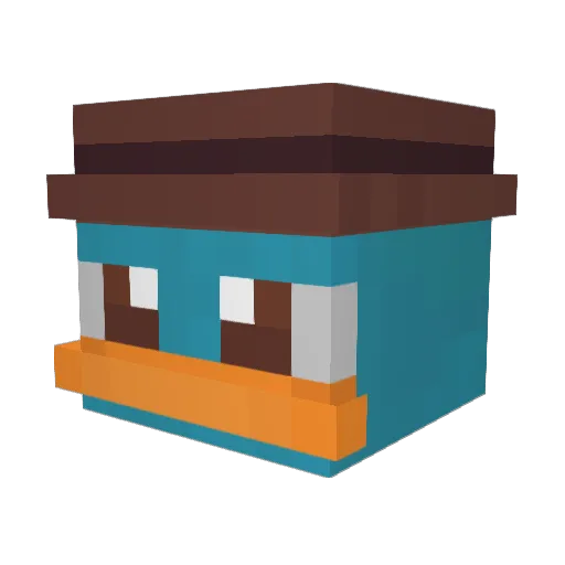 the_egg_sushi Minecraft avatar head, 3D render