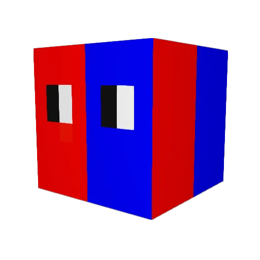 the_end9 Minecraft avatar head, 3D render