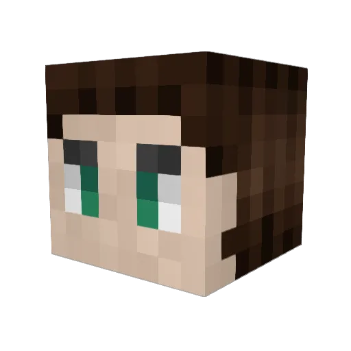 the_fat_comrade Minecraft avatar head, 3D render