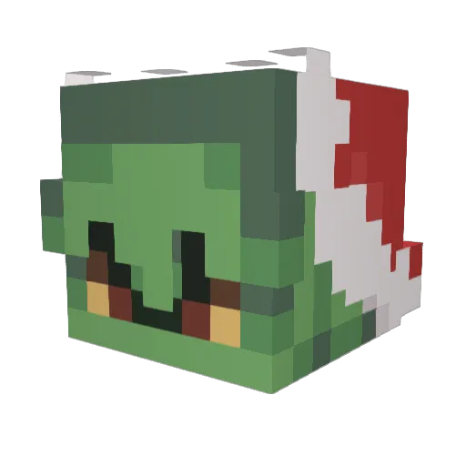 the_flahs Minecraft avatar head, 3D render