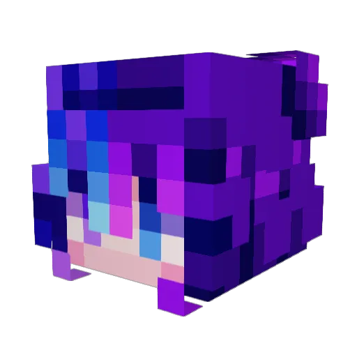 the_funky_ducky Minecraft avatar head, 3D render
