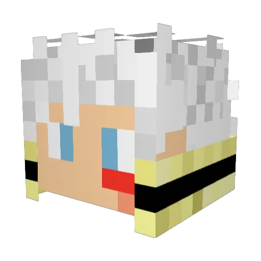 the_gameur_08 Minecraft avatar head, 3D render