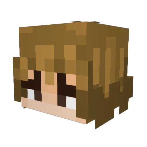 the_green_mold Minecraft avatar head, 3D render