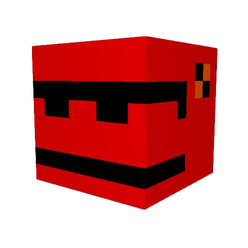 the_harmonica Minecraft avatar head, 3D render