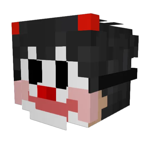 the_hemlocked Minecraft avatar head, 3D render