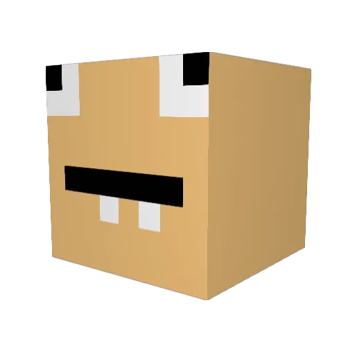 the_human_genome Minecraft avatar head, 3D render