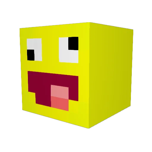 the_jack_man Minecraft avatar head, 3D render