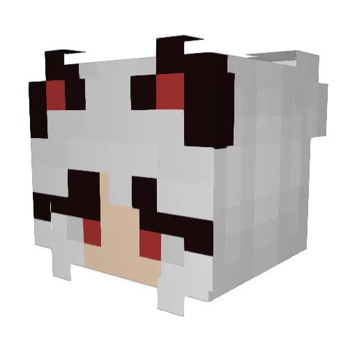 the_katt Minecraft avatar head, 3D render