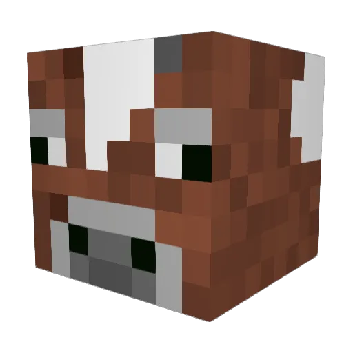 the_killer_c0w Minecraft avatar head, 3D render