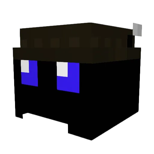 the_king54321 Minecraft avatar head, 3D render