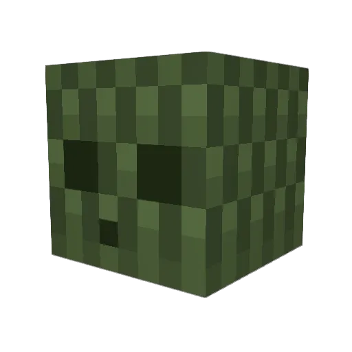the_king924 Minecraft avatar head, 3D render