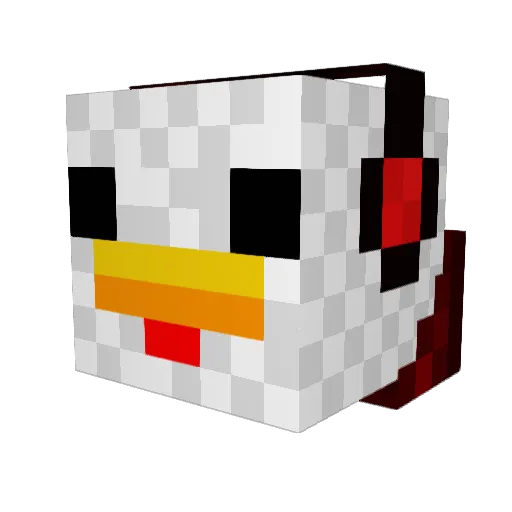 the_legendary_AH Minecraft avatar head, 3D render