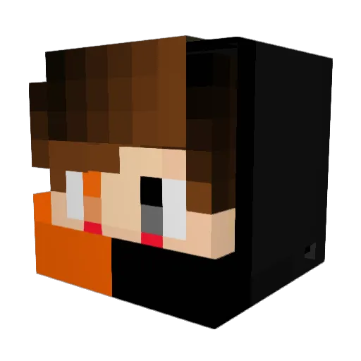 the_lengend Minecraft avatar head, 3D render