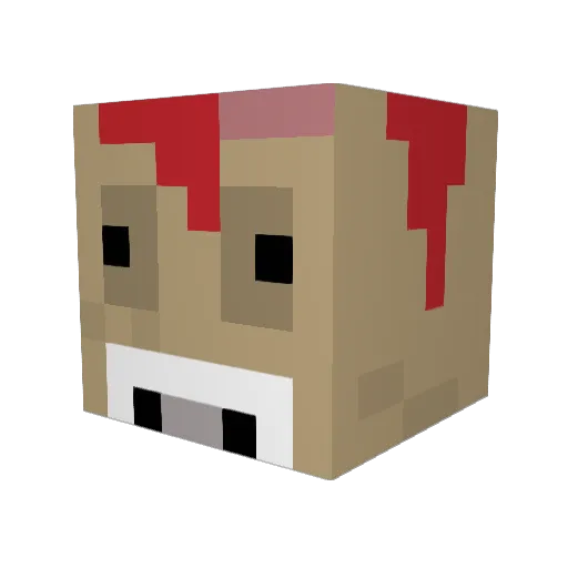 the_lynch Minecraft avatar head, 3D render