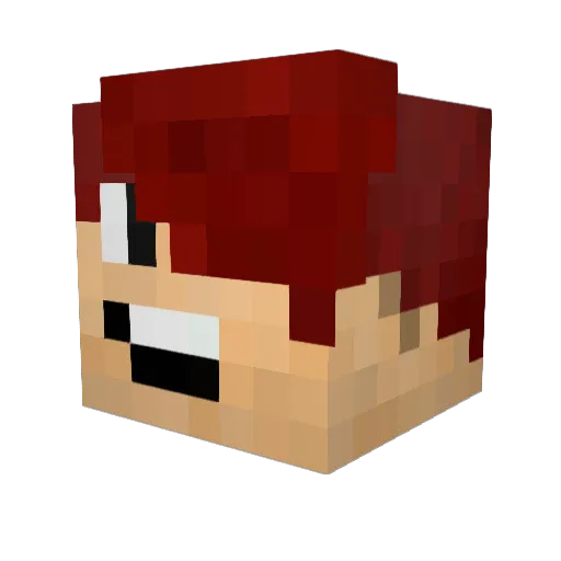 the_m_dude Minecraft avatar head, 3D render