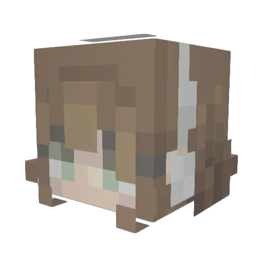 the_marissa Minecraft avatar head, 3D render