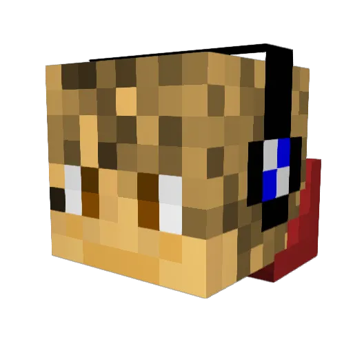 the_master256c Minecraft avatar head, 3D render