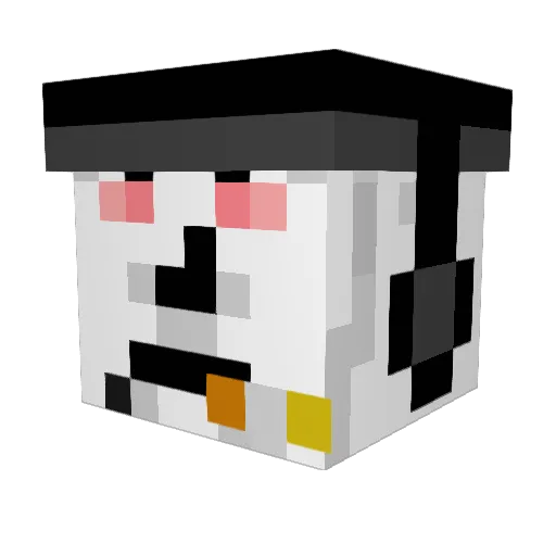 the_memes Minecraft avatar head, 3D render