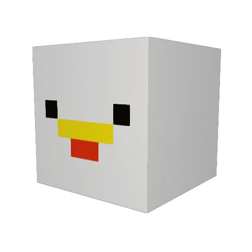 the_milkman21 Minecraft avatar head, 3D render