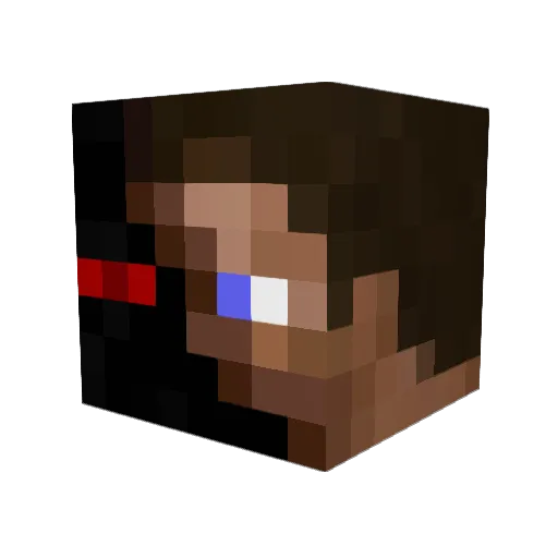 the_mitch1 Minecraft avatar head, 3D render