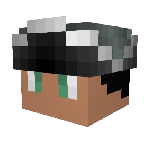 the_most_feared Minecraft avatar head, 3D render