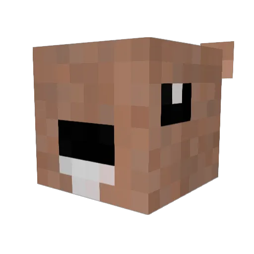 the_nagon Minecraft avatar head, 3D render