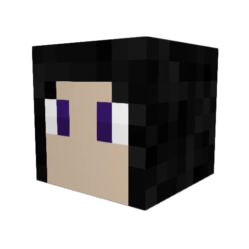the_nether_eye Minecraft avatar head, 3D render