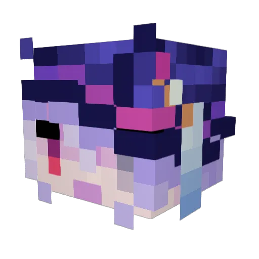 the_nethers Minecraft avatar head, 3D render